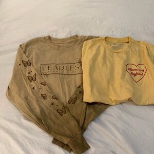 Taylor Swift T- shirt bundle- fearless ombré long sleeve/ Karma is my boyfriend